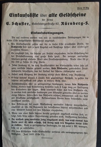 Einkaufsliste für alte