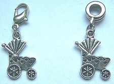 Kinderwagen Kettenanhänger Bettelarmband Baby Geburt Kind Anhänger *