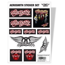 Aerosmith Logo Flying "A" Musik Rock Band Tour Sticker Sheet Stickers Aufkleber