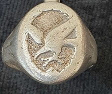 WW2 Luftwaffe Ring Herrenring Silberring 835 1933-1945 RAR