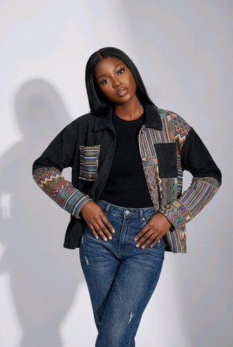 Boho patchwork jacke damen - jacke, –