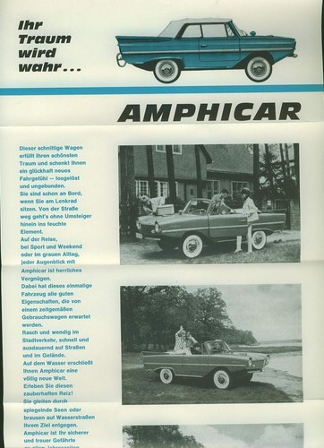 Amphicar 1960 prospekt - amphicar,