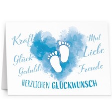 Große Karte zur Geburt XXL