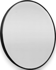 Runder Spiegel Wandspiegel Rund Schwarz Badspiegel 60 cm mit Rahmen