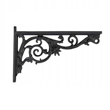 schwerer antiker Ausleger Blumenampel Hoflampe Gusseisen - neu