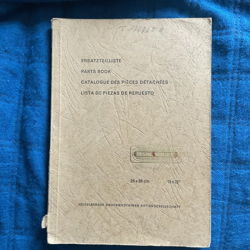Ersatzteilliste heidelberger - ersatzteilliste,