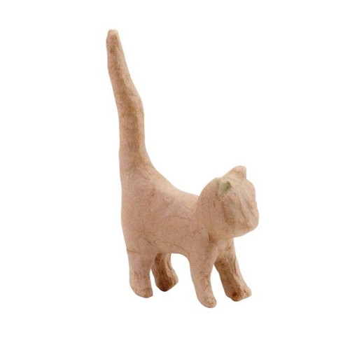 Papp figur katze zum gestalten - papp-figur,