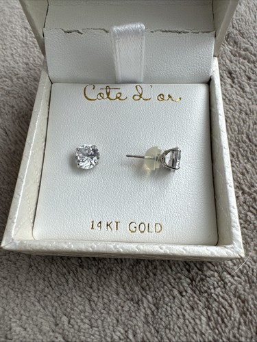 Ohrstecker weißgold 14k 585 - weißgold,
