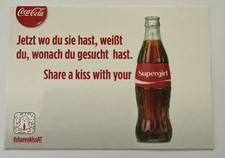 Coca Cola Supergirl Werbepostkarte