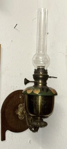 Bronze figure petroleum lampe - figure,