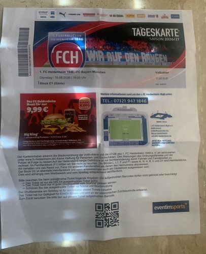Print home sammler ticket - ticket, fc