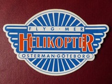 AUFKLEBER STICKER FLYG MEER HELIKOPTER OSTERMAN GOTEBORG