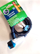 4x RESTPOSTEN Fahrradschloß für  Kinfderfahrrad mit Schlüssel, ca. 80cm x 12mm