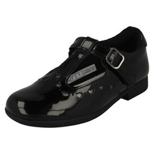 Mädchen Clarks Herzdetail T-Steg Schuhe "Scala Dress"