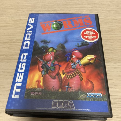 Worms sega mega drive box - worms,