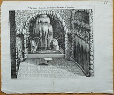 Heidelberg Grotte - Original Kupferstich Merian - 1660