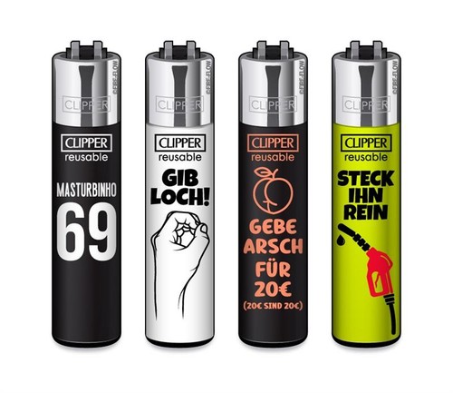 Clipper feuerzeug 4er - 4er, set