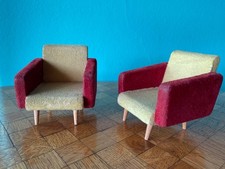 Sessel EMS VEB  Niedersaida 60er  Puppenstube Puppenhaus 1:12 dollhouse armchair