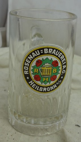 Alter glas bierkrug - alter,