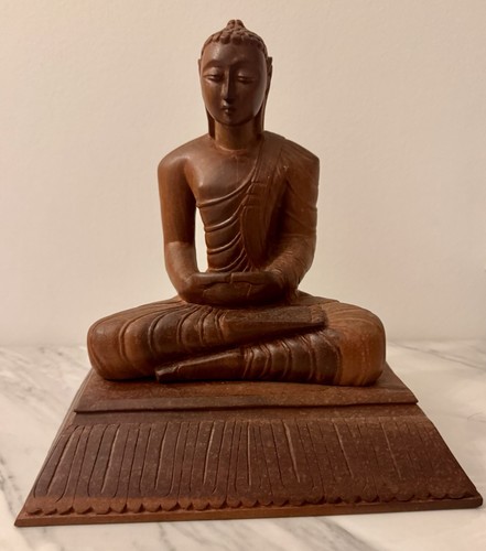 Buddha holzskulptur - buddha,