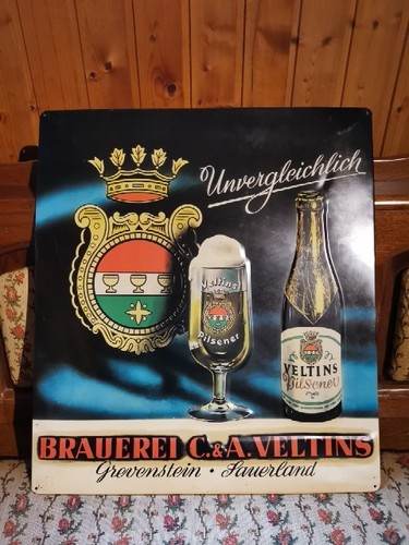 Veltins blechschild retro - blechschild,