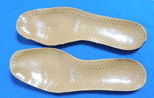 ?BAMA echte Leder Einlagen Sohlen Einlegesohlen Fußbett 26,5 / 40 Ledersohle