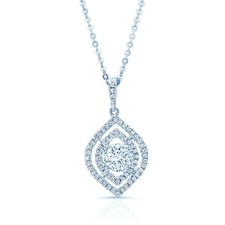 Diamant Marquise Collier 14K