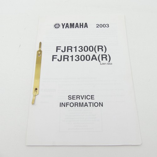 Yamaha fjr 1300 service - yamaha,
