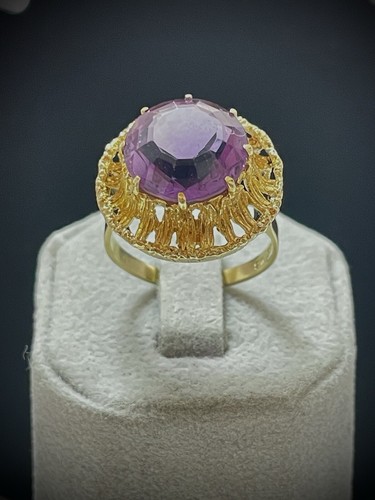 Goldring mit amethyst gold - ,