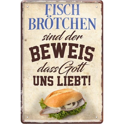 Blechschild 20x30