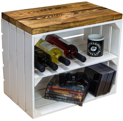 Sitzkiste holz mit stauraum - sitzkiste,