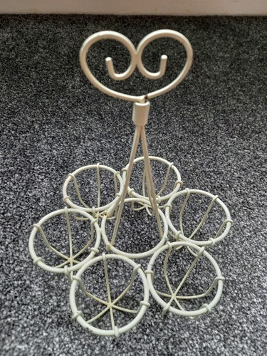 Creme draht eierhalter - creme,