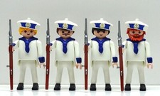 MATROSE WEISS BLAU PLAYMOBIL zu MARINE Schiff Boot Hafen Halstuch See Soldat RAR