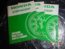 Reparaturanleitung Honda CBR600, Werkstatthandbuch aus 1987 + Ergänzung bis 1989