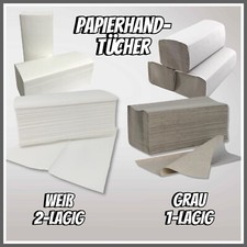 Papierhandtücher - V / ZZ-Falz - Falthandtücher - 25x23cm - Hochweiß,