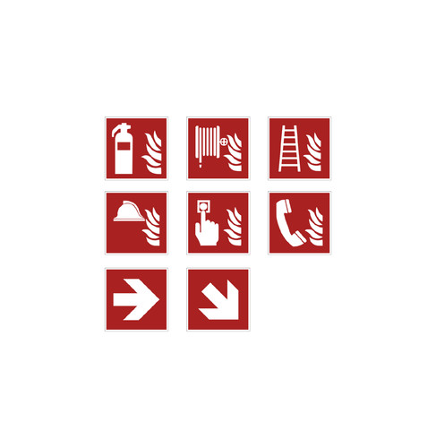 Aufkleber brandschutz zeichen - aufkleber,