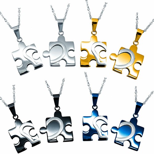 Puzzle anhänger edelstahl - 2,