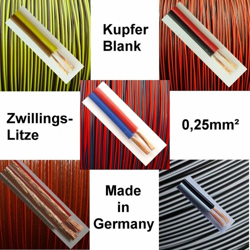Kabel 25mm rot - kabel, 0,25mm²