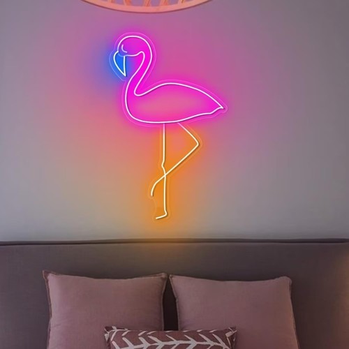Neon schild flamingo - schild, led