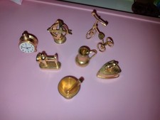 7x Messing Miniatur Figuren