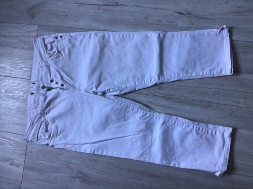 Damen capri jeans - capri, weiss