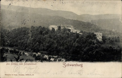 Schwarzburg thüringen - ak, in