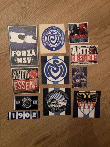 Msv duisburg 11er sticker - duisburg, mix