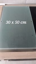 Glas Abdeckplatten Elektro- cerankochfeld Spritzschutz 30 X 50cm Milchglas Gebr.