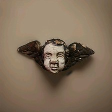 Geflügelter Barock Engelskopf