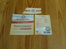 1 Bieretikett "Gold Märzen Bockbier-Fest Mai 2025" Herbsthäuser Brauerei