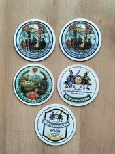 5  z.T. ältere Bierdeckel Mittenwald Brauerei Geigenbauer-Ort Johann Neuner 