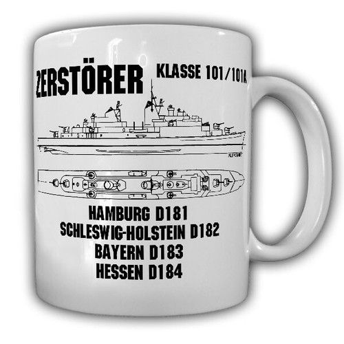 Tasse zerstörer hamburg - tasse,