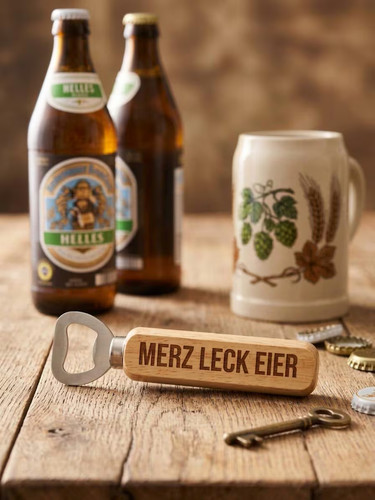 Bieröffner holz graviert merz - graviert,