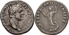 RÖMISCHE KAISERZEIT Denar 88-89 Domitian, 81-96  Original Münze #UKW371
